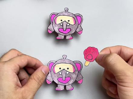 芬尼克小象服和爪爪冰棍#亲子互动 #提升专注力