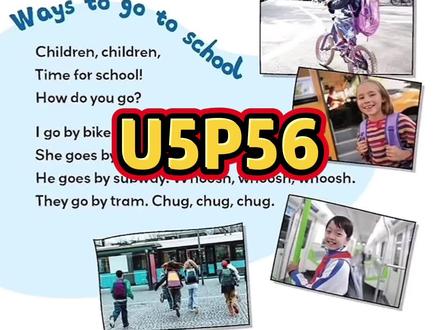 新版外研四上英语第五单元第56页课文动画