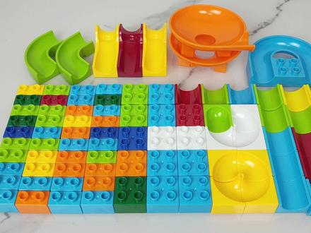 100颗粒滑道拼装教程 #乐高积木搭建 #乐高搭建 #积木玩具 #益智积木 #滑道积木搭建 #滑道积木diy