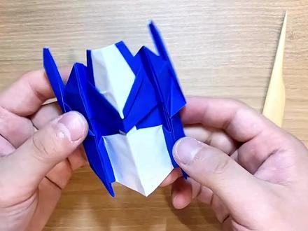 教你折纸《变形金刚》擎天柱头像,太帅了!