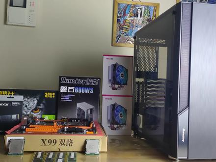 #电脑配置 #电脑装机#e52680v4 双路E5 2680V4 游戏多开主机