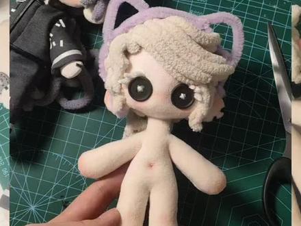 扭扭棒小耳朵教程 #手缝娃娃