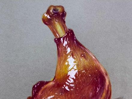 今晚加个餐,一起用彩铅画美味的鸭腿 #彩铅 #手绘 #跟着抖音学画画 #青年创作者成长计划