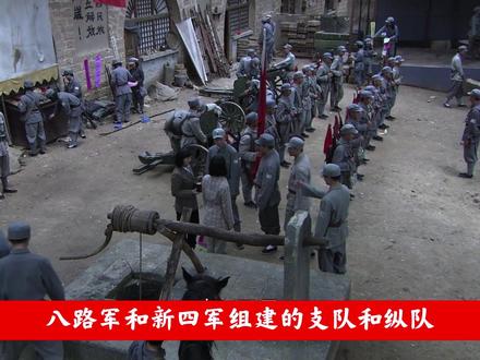 八路军和新四军组建的支队和纵队,分别是什么级别?