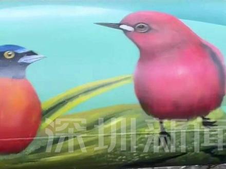 深圳莲花山公园外现彩绘百兽水管,网友直呼画得好! #深圳dou知道