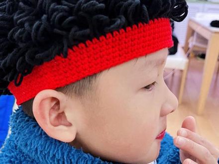 假发帽爆炸头帽子编织教程(3)#钩针教程 #毛线编织