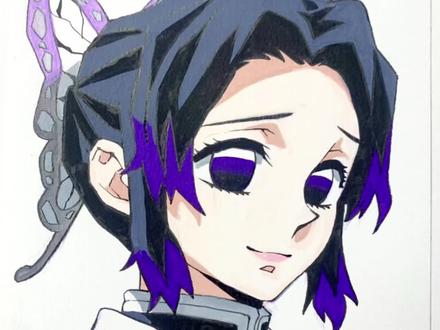 鬼灭之刃‼️蝴蝶忍#丙烯画#丙烯马克笔#鬼灭之刃#抖加小助手#抖加热门