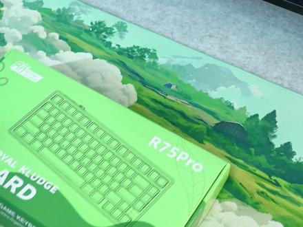 空青配色+烟雨轴V2,太清新了!#rkr75pro #机械键盘 #键盘 #白屋日记