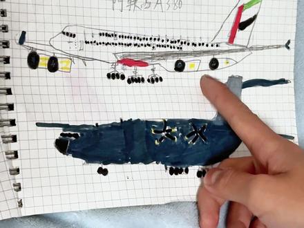 手绘飞机更新啦!你最喜欢哪一款飞机呢?#手绘 #手绘飞机 #画飞机