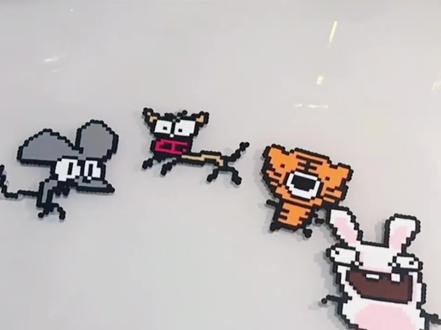 仅用0秒就猜到了作者属什么 想做特色饮品却没好方法?这套DIY工具帮你搞定!#拼豆 #十二生肖 #十二生肖拼豆 #抽象