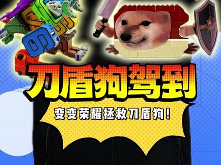 你们要的刀盾狗拼好啦! #我的刀盾 #跟馆长一起玩#变变荣耀