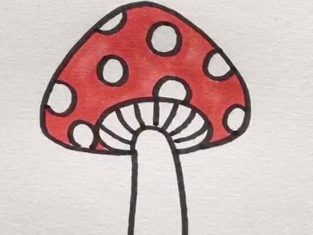 路边的野蘑菇可千万不能吃#红伞伞白杆杆动画版 #简笔画 #手绘 @抖音小助手