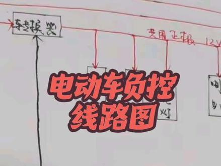 电动车负控线路图#电动车线路图 #电动车线路知识 #电动车线路平面图 #电动车线路原理