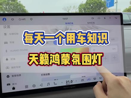 每天一个用车知识之天籁鸿蒙氛围灯 #每天一个用车知识 #天籁鸿蒙座舱 #天籁鸿蒙380燃油车新王炸 #东风日产天籁鸿蒙座舱