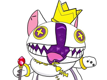 不同人画的蛋仔派对国王猫