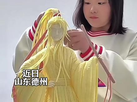 网友分享自己用米花棒做的手工,个个细节满满 #魏无羡 #手工 #手工制作