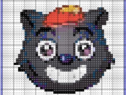 你们要的拼豆图纸详细教程来了#像素画 #拼豆图纸 #醒图 #醒图创作者 #拼豆