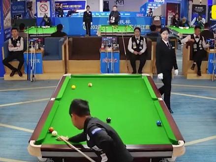 让你模仿没让超越,王信仲化身塞尔比做斯诺克,对手解到头皮发麻 #体育#台球#斯诺克#王信仲
