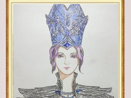 老爸画的比比东VS我画的,你们觉得谁画的好? #画画 #手绘 #比比东 #斗罗大陆 @DOU+小助手