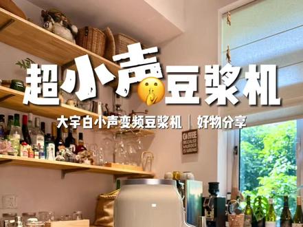 大宇白小声破壁机,告别噪音困扰!七层降噪破壁机,豆浆辅食浓汤一机搞定全家需求 #厨房好物 #养生必备 #古法豆浆 #破壁机