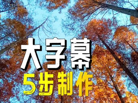 剪映用5步,解锁高级大字幕排版 #剪辑教程 #vlog教程 #图片剪辑教学 #大字幕排版