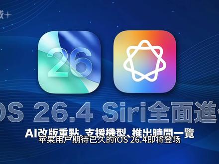 Siri终于要"开窍"了!iOS 26.4本月测试版上线! 苹果用户期待已久的iOS 26.4即将登场!据彭博社记者Mark Gurman最新爆料,首个开发者测试版预计将在2月23日当周发布,正式版有望于3月底至4月向全体用户推送。
Siri迎来史诗级进化是本次更新的最大看点。苹果与谷歌此前宣布合作,采用Google Gemini大型语言模型重构Siri,这是Siri诞生以来最重大的变革。升级后的Siri将具备真正的语义理解能力,不再只是简单的关键词匹配。用户可以直接询问"我妈的航班几点到?午餐订在哪?",Siri能自动检索邮件和短信给出精准回复。
新版Siri还将支持屏幕感知和跨应用深度控制——可理解当前屏幕内容,将照片直接发送给指定联系人,或把地址自动添加到通讯录。
其他实用升级包括:9款全新Emoji表情(虎鲸、芭蕾舞者、大脚怪等)、AirPods户外精准定位功能、密码应用支持自动填充信用卡信息,以及全新的设备完整性验证系统。
画饼两年,苹果AI终于要兑现了!#iOS26 #iOS系统 #苹果系统 #手机系统 #科技下一站