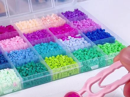 橘子妹做爱心拼豆 #玩具视频#玩具推荐#拼豆
