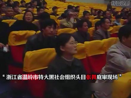 浙江省温岭市特大黑社会组织头目张畏庭审现场【上】 #刑侦 #张畏 #黑老大 #纪实片