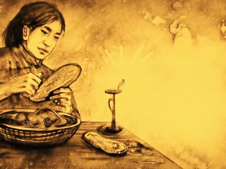 《星火燎原》动态沙画《红军妈妈》体现了军民鱼水深情,感人至深 #沙画艺术 #艺术欣赏 #星火燎原