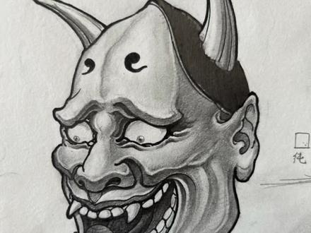 我又回来了😄。更新般若上色过程。 最近我晚上9点多会经常直播 希望朋友们多支持 #阜新纹身 #纹身教学