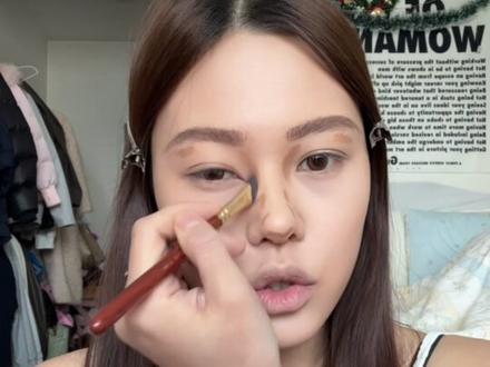 答应宝宝们的这个妆教来啦~这次是详细全妆跟练版!#轻欧美#黄黑皮#亚裔妆容#全妆跟练#妆容教程