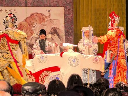 2月23日天津河北梆子剧院在河北省大城县王纪庄演出《穆柯寨·辕门斩子》