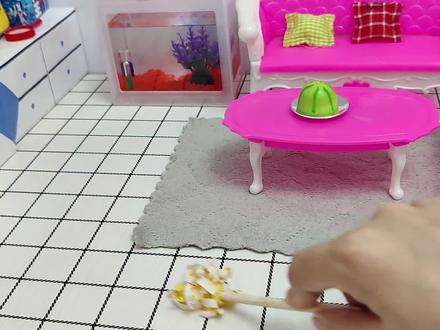 迷你厨房,用橘子和饮料竟能自制超大个汉堡糖,果味十足超好吃 #汉堡糖 #迷你厨房 #食玩