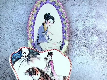 应粉丝宝宝的要求,录一个芭蕉扇的形状画法。方法比较笨,如果有更好的画法请分享哈#我的手工作品 #芭蕉扇制作手工