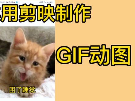 怎样用剪影制作gif 动画让视频转动图,#剪映基础入门教程