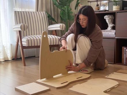 思路打开❗️百元自制滑板车带娃玩出新花样 #手工diy #抖音宝藏生活家 #手工人的奇思妙想 #滑板车