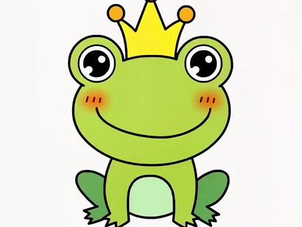#简笔画 戴皇冠的青蛙王子,快来一起画吧#让孩子远离手机 #幼儿教育 #亲子手工 #亲子互动