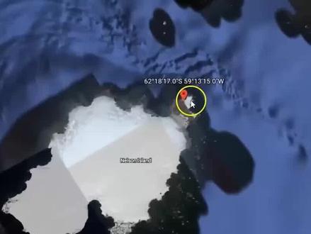 谷歌地图南极洲发现大片塔状建筑投影是远古文明遗迹还是自然形成 #南极洲 #远古文明