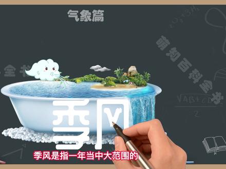 季风是什么时意思,季风的成因,我国夏季和冬季吹什么风#萌知计划 #知识分享 #季风 @抖音青少年 @DOU+小助手 季风示意图,海陆风,陆海风