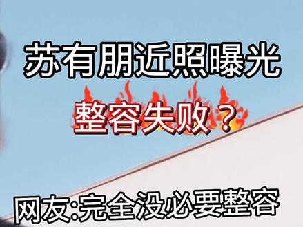 #苏有朋近照曝光,整容失败?网友:完全没必要整容。