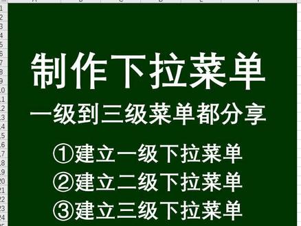 今天我们来学习制作下拉菜单,可以实现智能的选择性填充,不用我们人工一个一个的输入。今天分享了一级,二级和三级(多级下拉菜单方法)的下拉菜单制作方法。用到了定义名称以及indirect函数。#excel技巧 #办公技巧 #办公软件 #办公软件技巧 #excel #office办公技巧 #excel教学