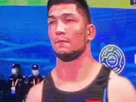 甘肃代表队的第9枚奖牌!9月24日 全运会男子自由式摔跤97公斤级比赛中,甘肃运动员木黑特•吐尔逊别克获得铜牌👍#甘肃观察 #全运会