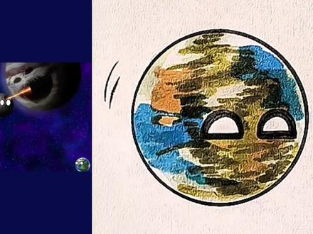 可爱的地球这样画。 #简笔画