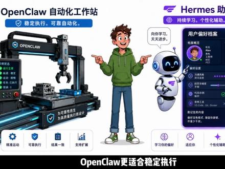 Hermes出了,OpenClaw该卸了? 一图看懂AI助手怎么选 #AI工具 #人工智能 #效率工具 #Hermes #OpenClaw