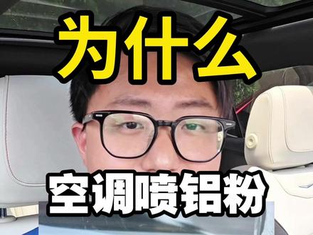 为什么有些汽车空调会喷铝粉? #新能源汽车 #汽车知识 #汽车空调