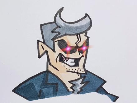 你是什么时候认识他的呢?#周五夜放克 #简笔画 #fnf