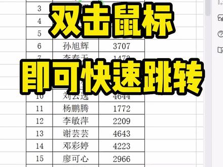 除了滚动鼠标、拉动滚动条之外,有没有更快的技巧可以瞬间跳转到首行和尾行呢#办公技巧 #表格