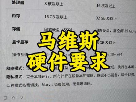 腾讯马维斯硬件要求
#马维斯 #marvis #Ai #龙虾 #模拟器