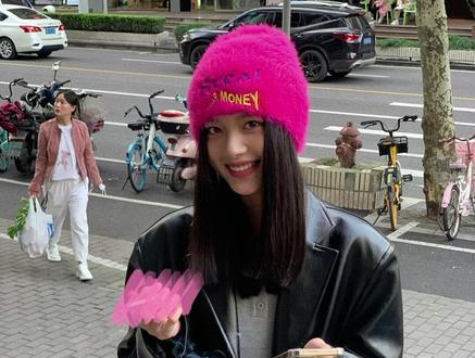#记得开心 喜欢小粉帽子