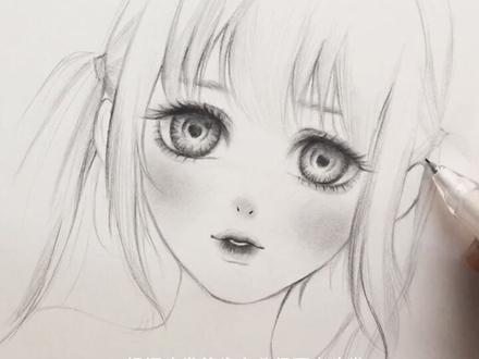 教你一支自动铅笔画出漂亮小姐姐…快来试试吧!#画画教程